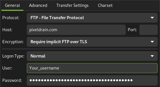 FTP configuration